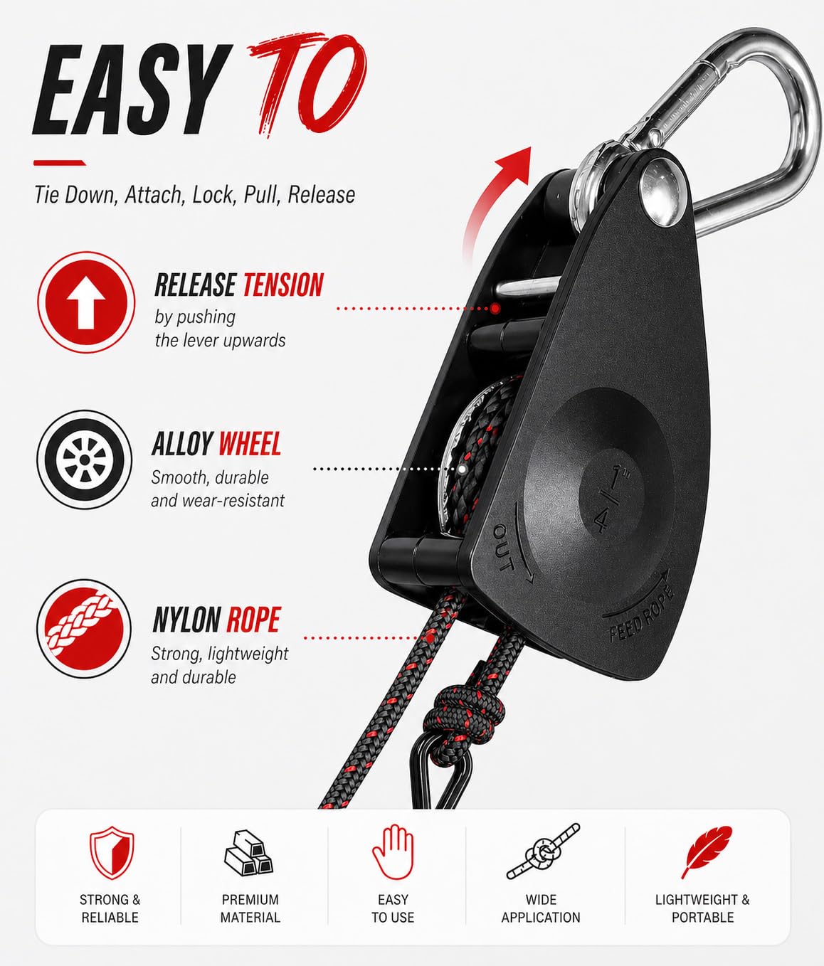 NONGKANG packaging four straps for versatile on-the-go use