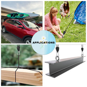 NONGKANG 12ft length strap demonstrates ample reach for trucks and tents
