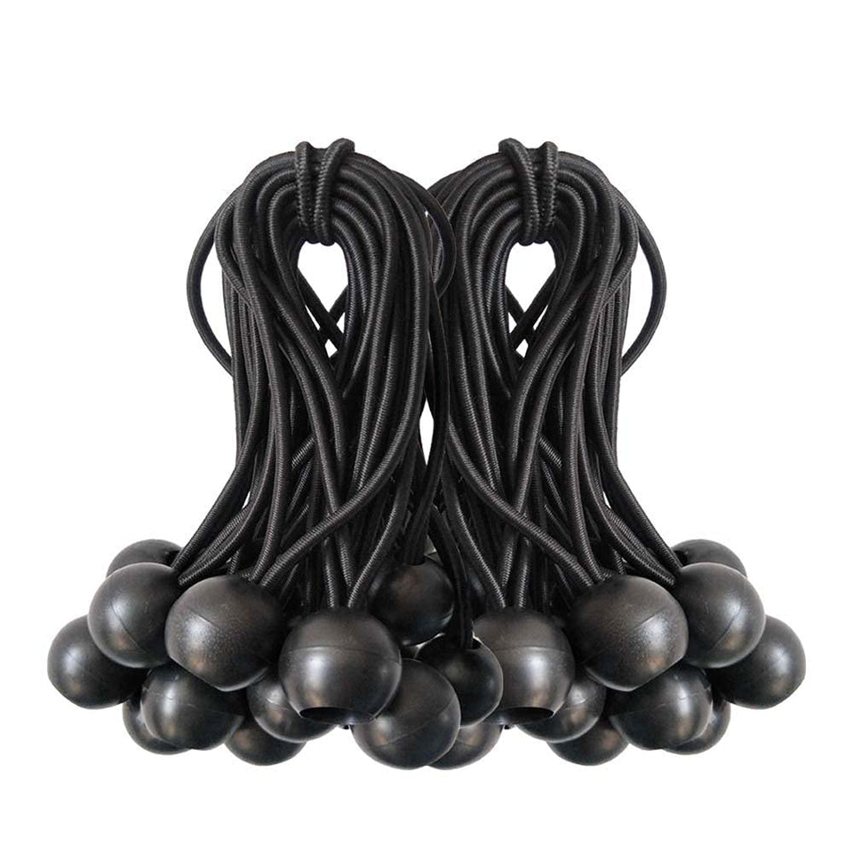 Noonext ball bungee cords secure tarps with 4-inch cord, UV resistant benefits