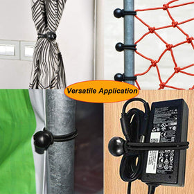Noonext ball bungee cords used to secure a tarp and canopy outdoors