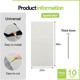 noooza tile texture with burr-free edge and easy DIY cutting