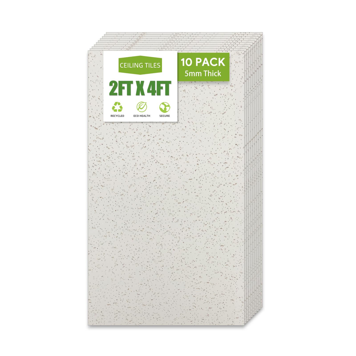 noooza UV-printed ceiling tile close-up showing crisp pattern and durable finish