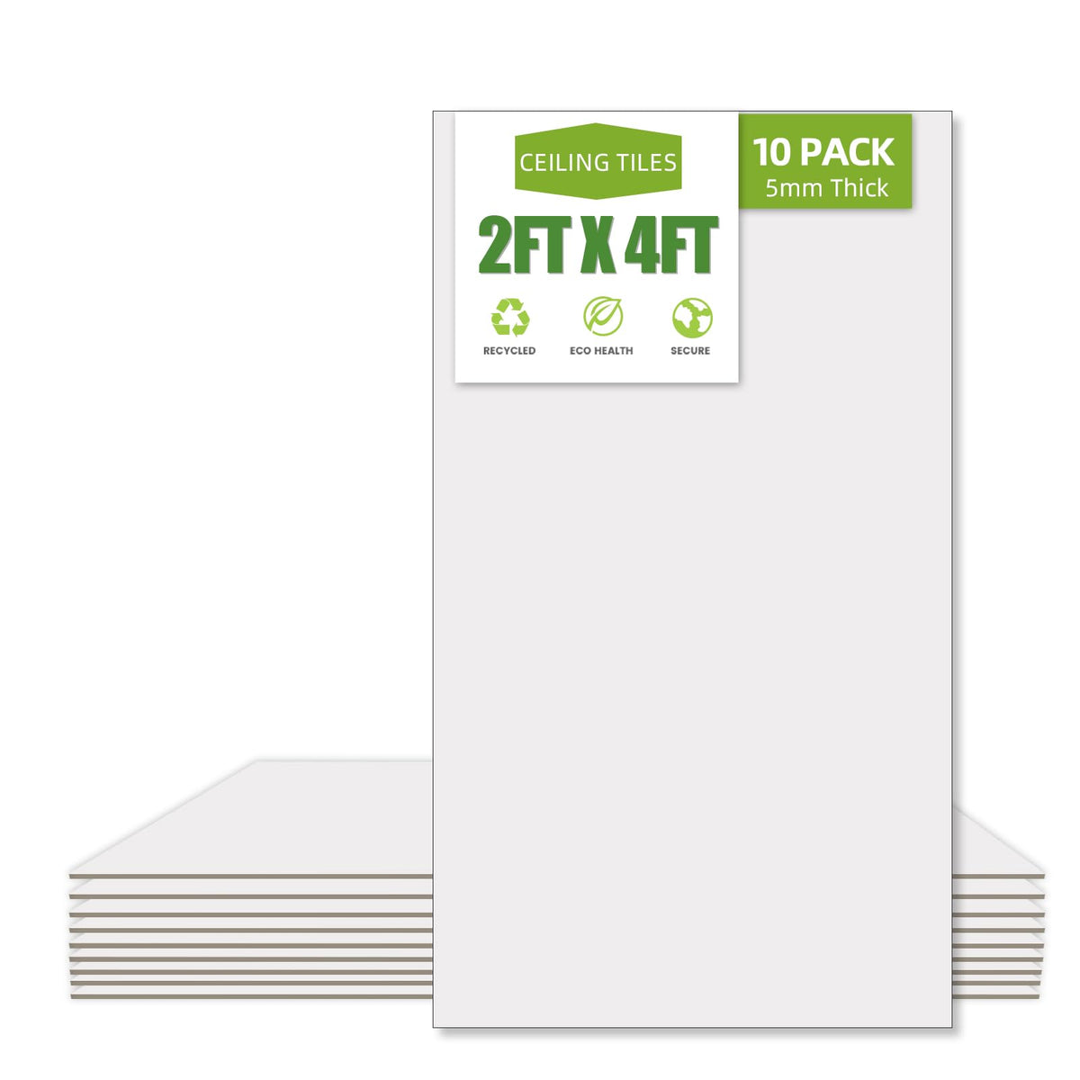 Noooza drop ceiling tiles 24x48in white for a clean, modern ceiling look.