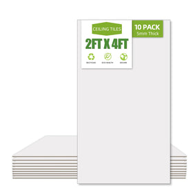 Noooza drop ceiling tiles 24x48in white for a clean, modern ceiling look.