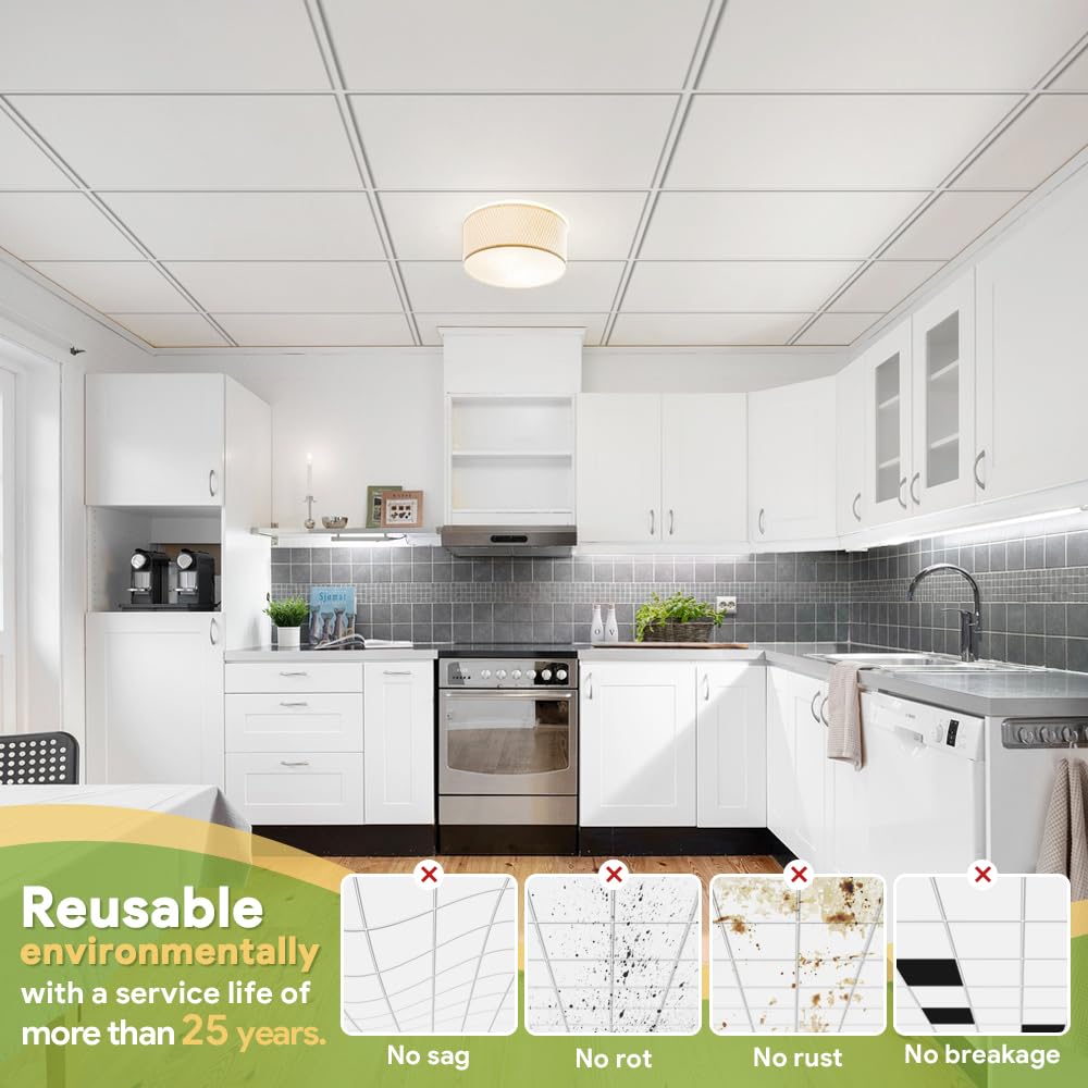 Noooza fire-rated ceiling tiles provide Class A safety for public spaces.