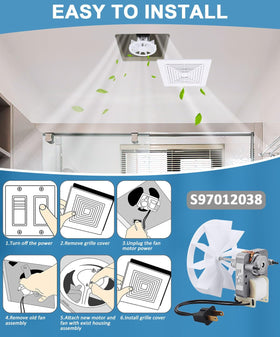 NOOTO S97012038 package content image shows motor and blower wheel included