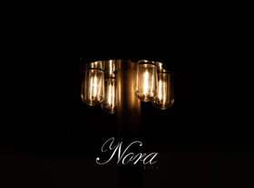 NORA·GIFT outdoor light elevates camping and BBQ areas with ambient lighting.