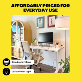 Norb Everyday Sun bulb in kitchen scene emphasizes vibrant colors and alert mood.