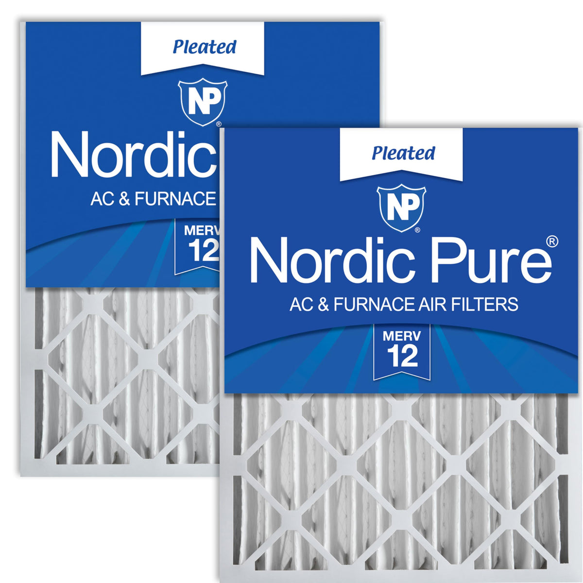 Nordic Pure 20x20x4 pleated filter for clean indoor air and easy replacement.