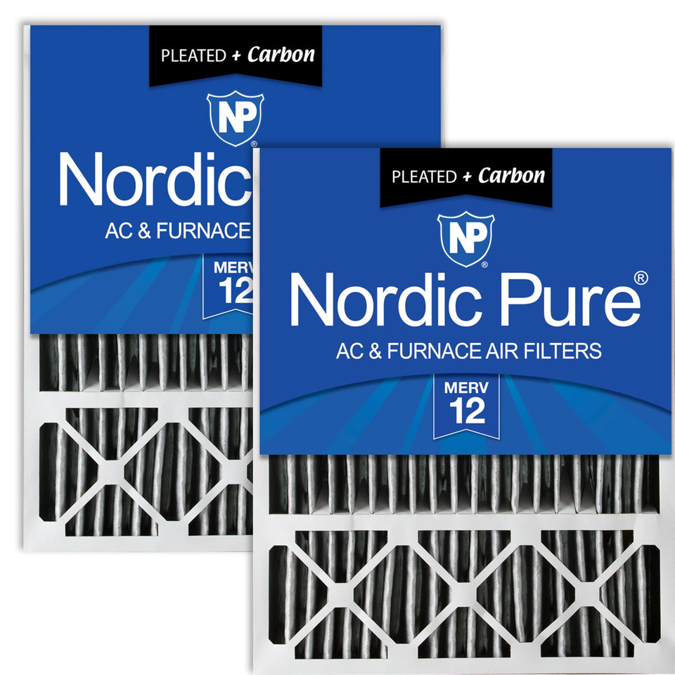 Nordic Pure 20x25x5 filter pack ready for quick replacement.