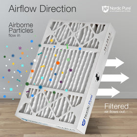 Living room with reduced visible dust after filtration