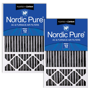 Nordic Pure Honeywell 16x25x5 front view with carbon layer for odor control.