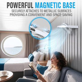 Nordmoose cruise fan LED light display provides night visibility and programmable timer.