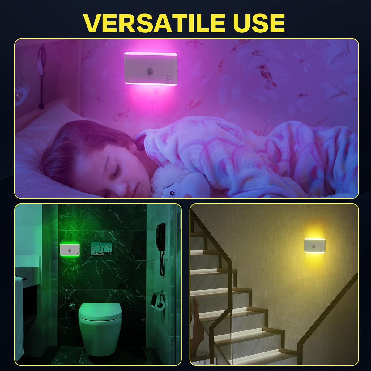 Nordmoose night light suitable for kids rooms, bathrooms, and hallways.
