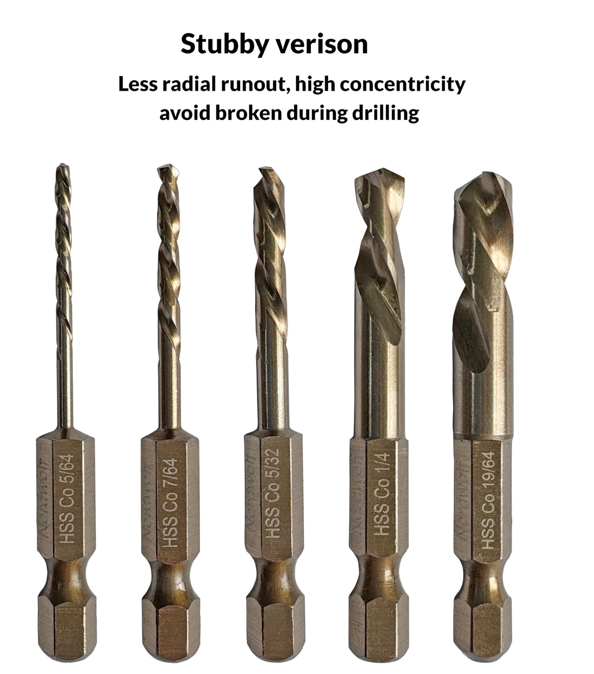 NordWolf durable Cr-V extractors ideal for removing damaged bolts and screws.
