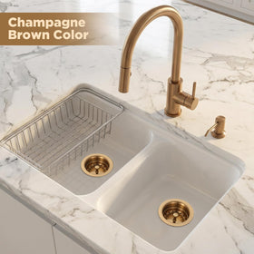 Norme 3-1/2 inch standard size fits most kitchen drains securely.