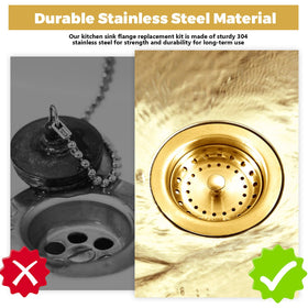 Norme 5-piece kit fits 3-1/2 inch drains for universal compatibility