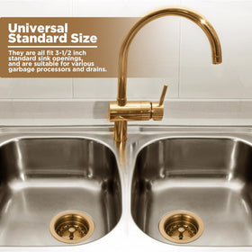Norme champagne bronze finish adds stylish, durable color to your sink area.