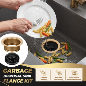 Norme kitchen sink stopper blocks odors and waste when needed.