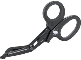 North American Rescue trauma shears 7.25 inch black with premium stainless steel for tough materials.