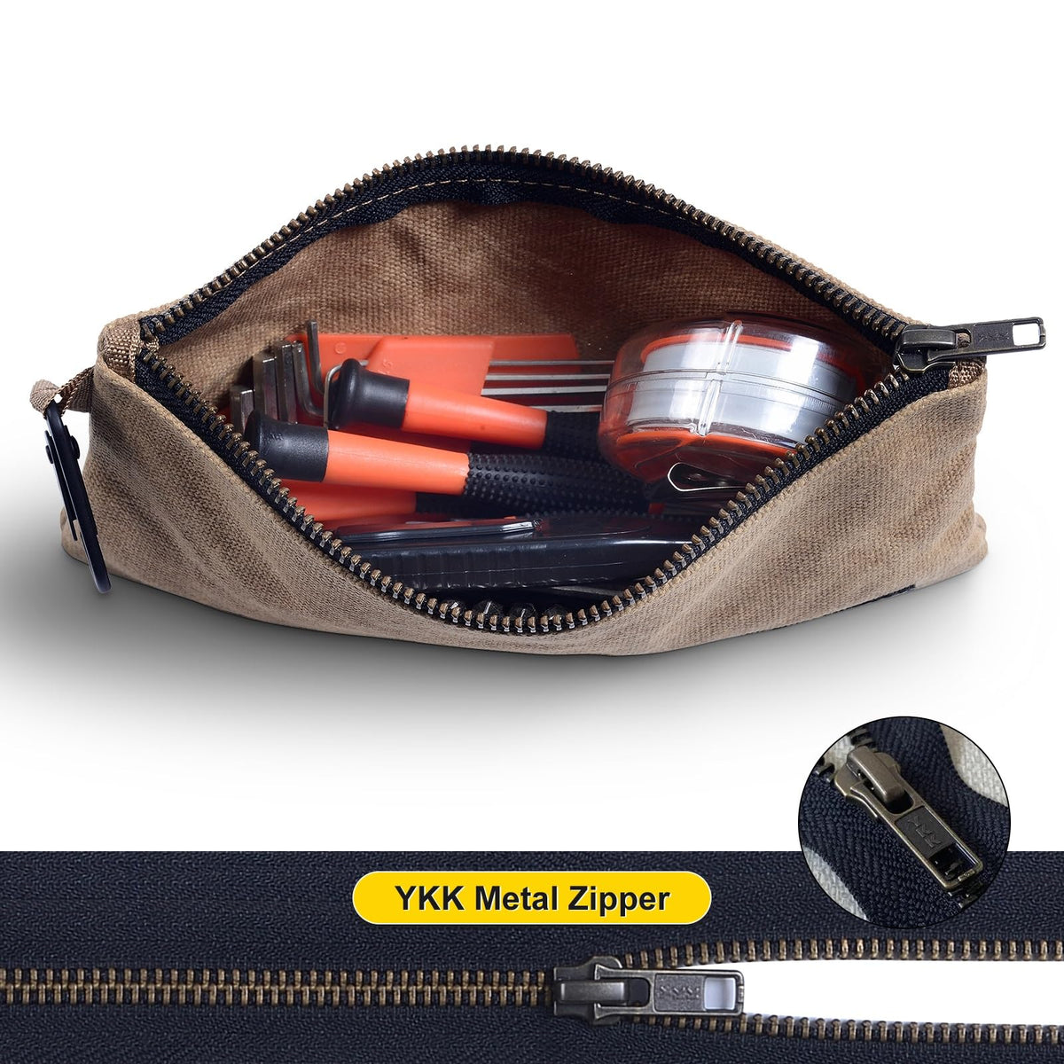 NorthClimbOtd multi-color tool bag helps separate items by category.
