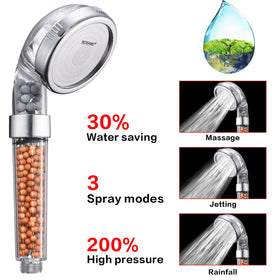 NOSAME shower head filtration system close-up improves water quality