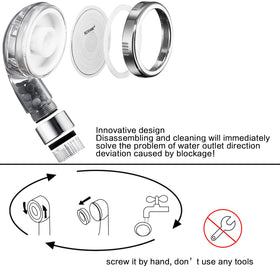 NOSAME universal-fitting shower head attaches to standard hoses