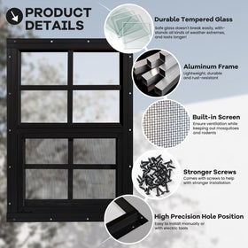 NOTASA kit includes easy-install hardware for quick shed setup