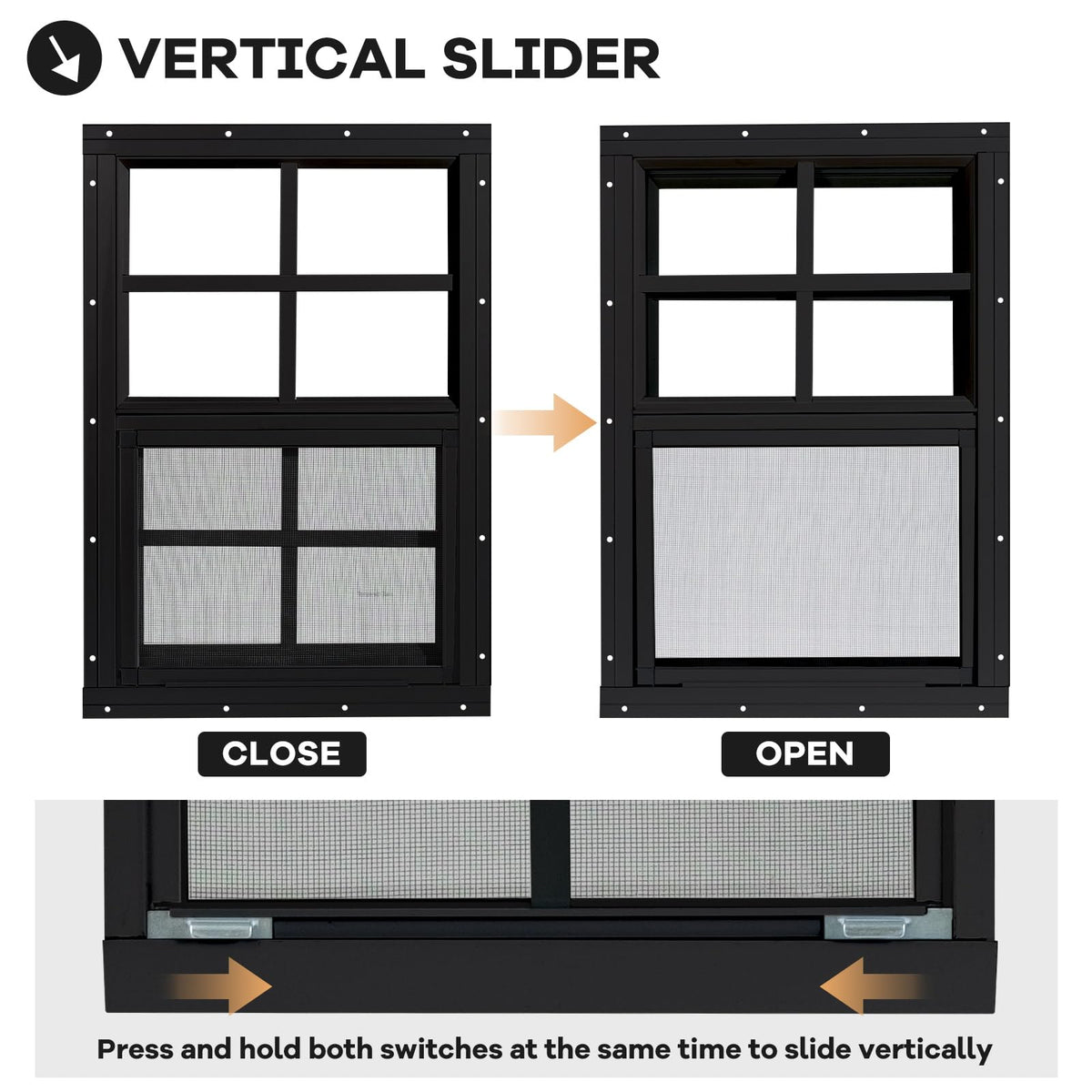 NOTASA windows suited for barns, playhouses, and garages with versatile fit