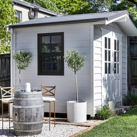 NOTASA minimalist black window design adds modern style to outdoor spaces
