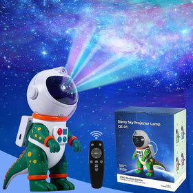 NOTIKS Galaxy Star Projection with dinosaur astronaut for kids’ ceiling sky