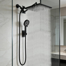 Nottia Rina 12-inch rain shower head delivers broad coverage for spa-like cleanse.