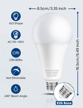 Nouscan daylight LED bulb suitable for outdoor entrances and hallways