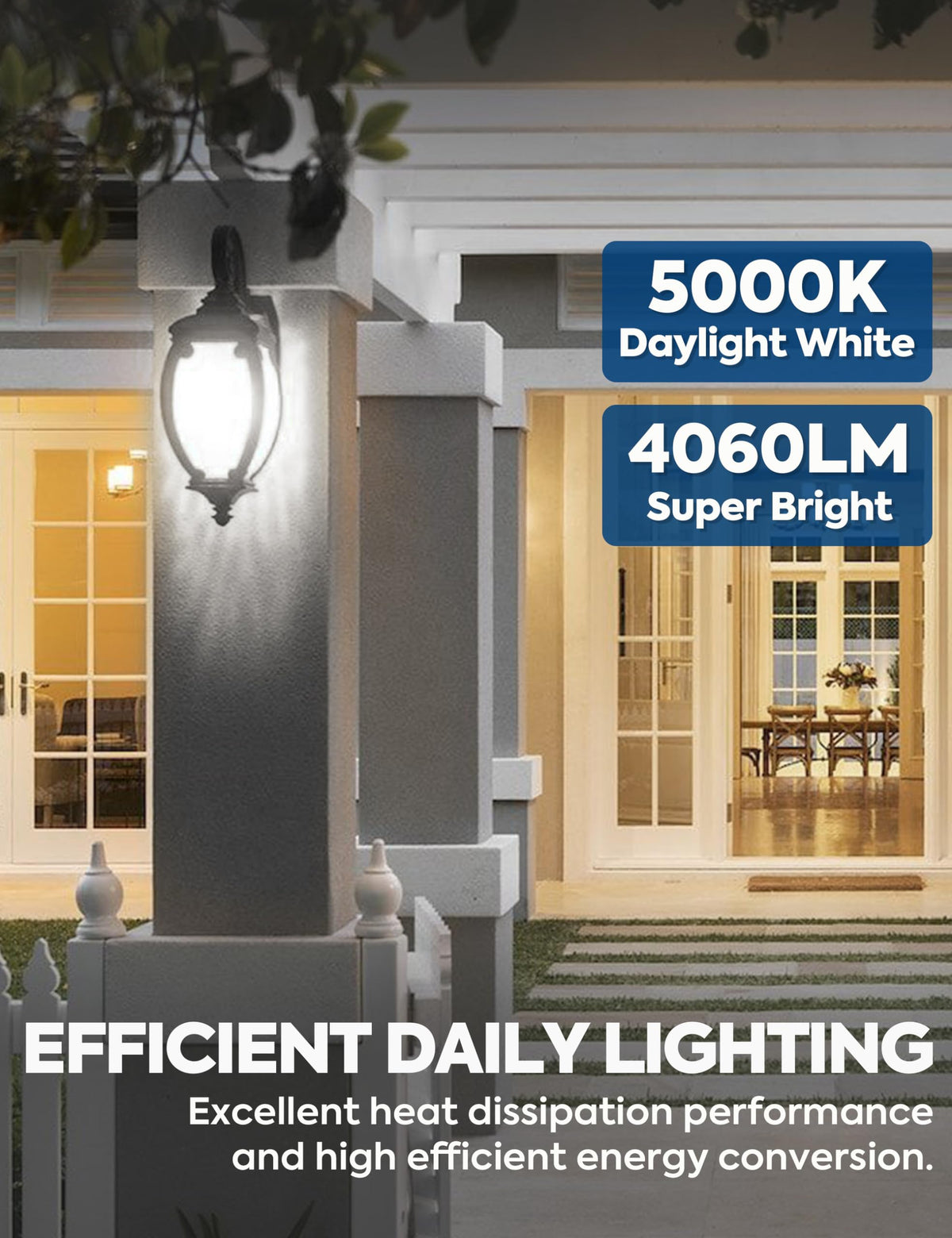 Nouscan packaging shot highlights energy savings and long bulb life