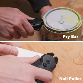 Nova folding knife blade storage keeps spare blades easily accessible.