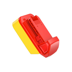 NovaQuantic adapter non-charging label reminds users of proper battery use.