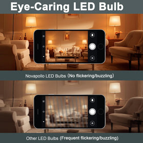 Recessed can light installation with the Novapollo BR30 dimmable bulb.