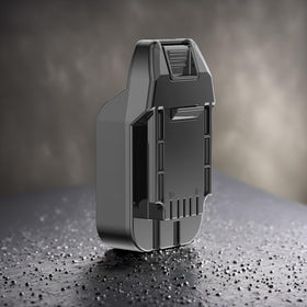 Dual concave groove design supports two battery types for flexibility.
