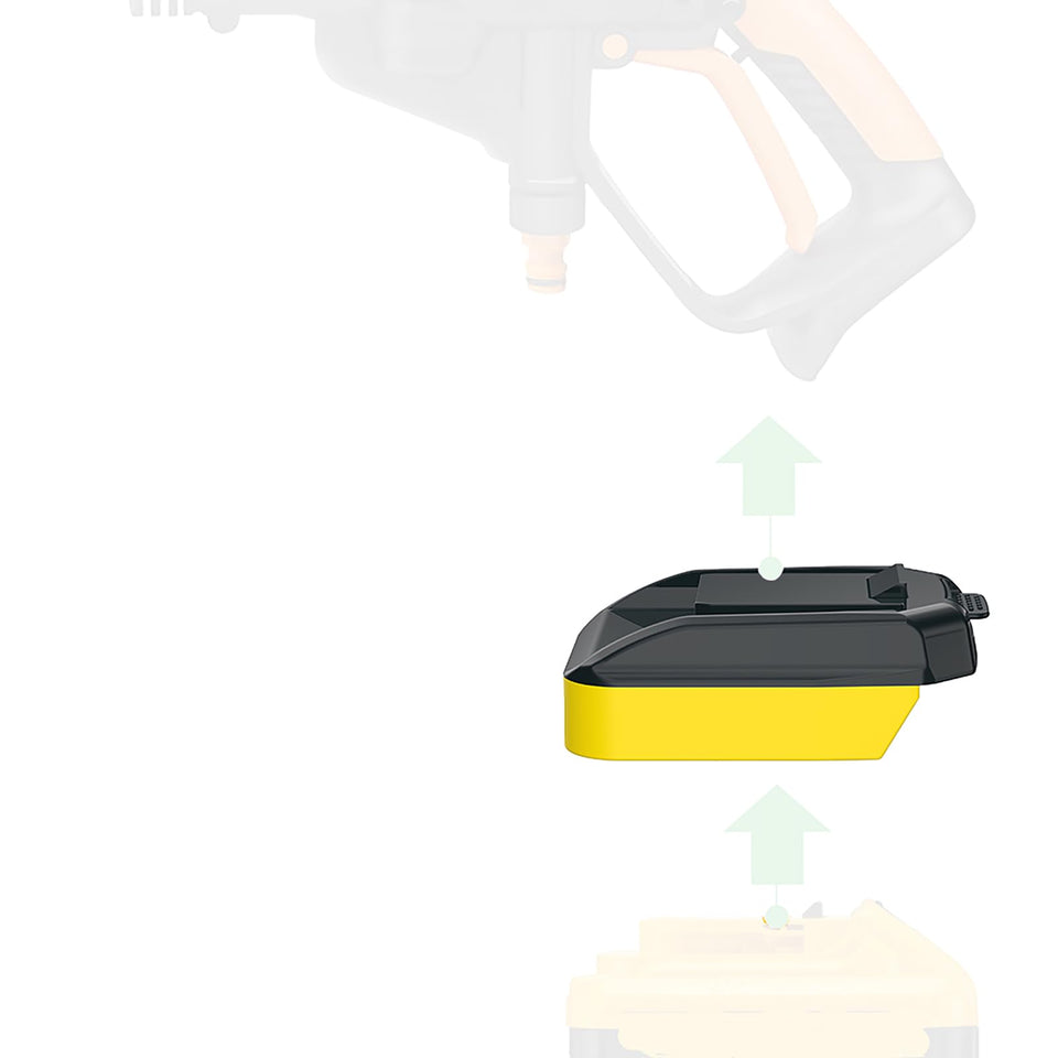 NovaQuantic Worx 20V adapter top view highlights robust power transfer.
