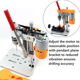 NovelLife Mini Drill Press speed control illustration for RPM adjustments