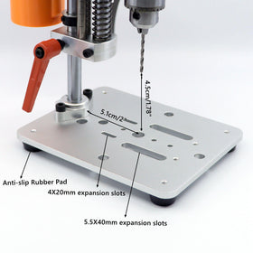 NovelLife Mini Drill Press base with vise for secure clamping during drilling