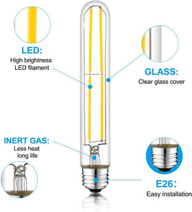NOVELUX 4-pack packaged bulbs ideal for chandeliers and rustic interiors.