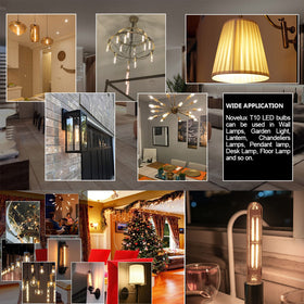 NOVELUX LED bulb in wall sconce provides mercury-free, flicker-free lighting.