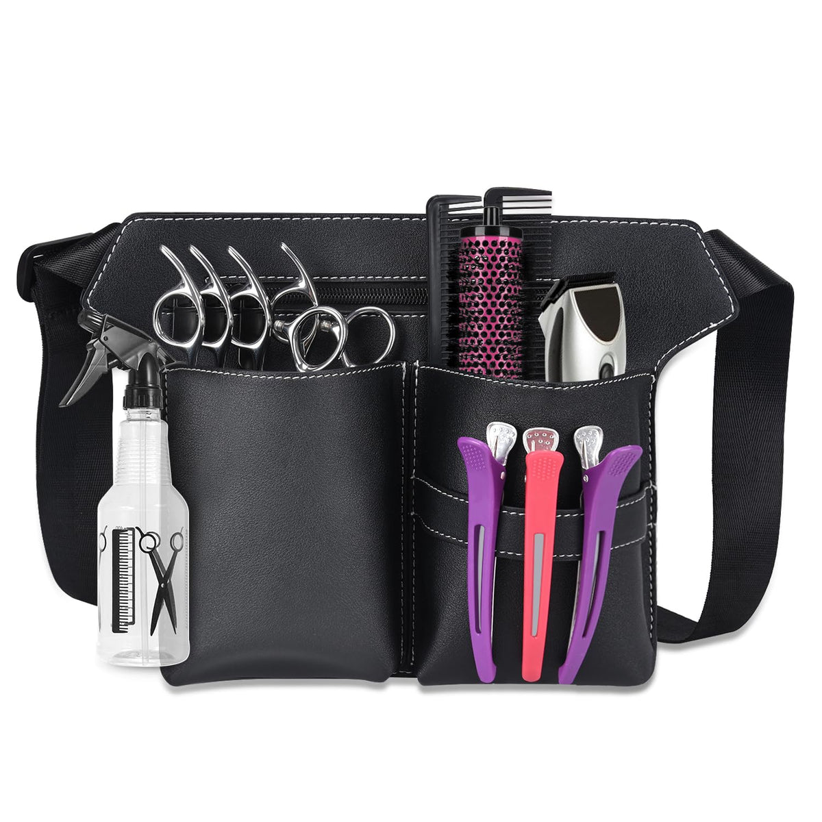 Noverlife hairdresser scissor bag with premium PU leather offering durable tool protection