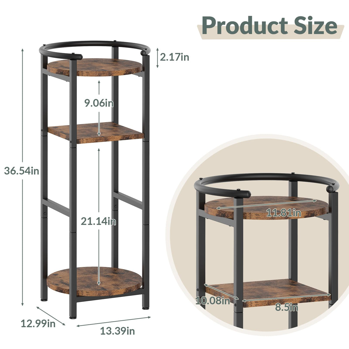 NOVIMANGO wood stand suitable for living rooms, kitchens, offices and more