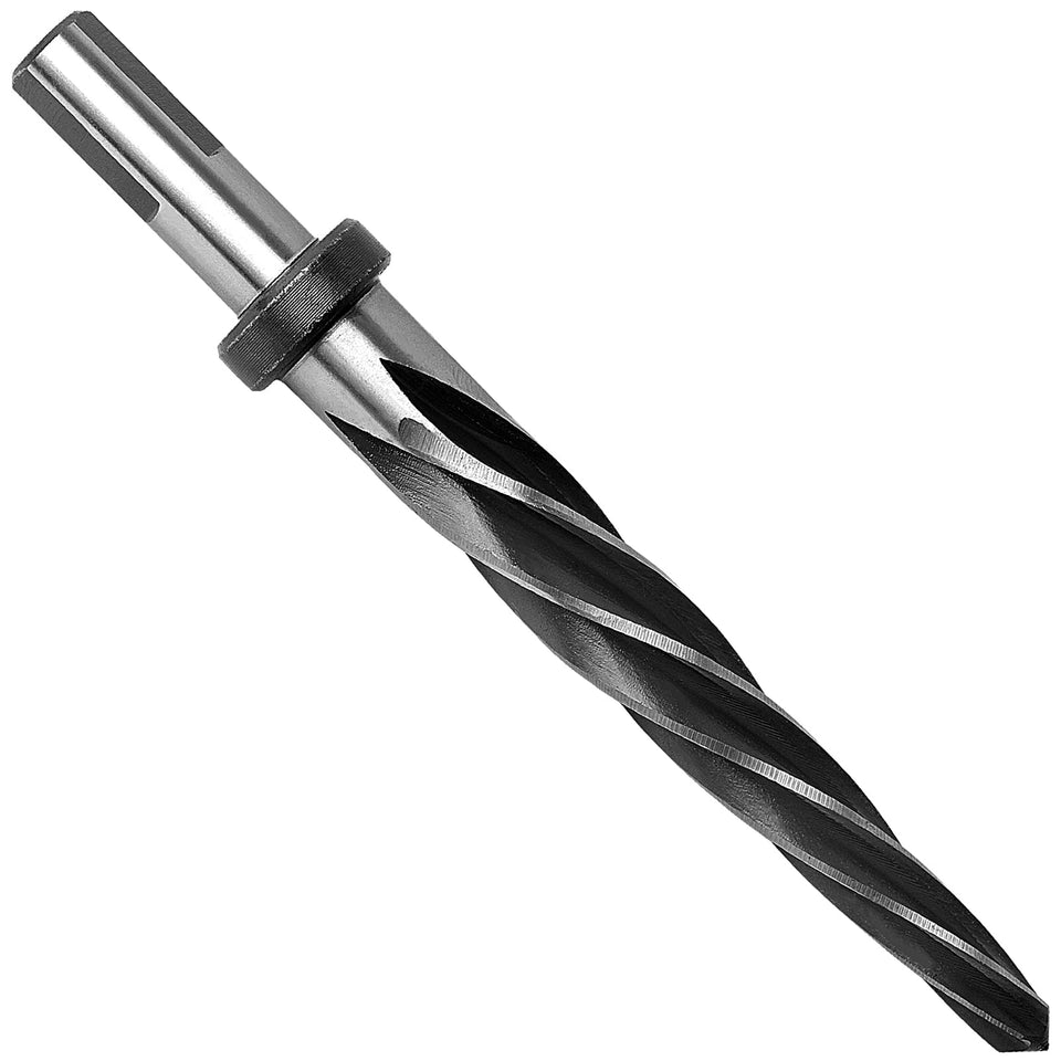 NOVINO 5/8 reamer bit for steel shows precise hole alignment and smooth reaming.