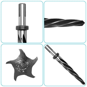 NOVINO pre-drilled-hole-guide shows how to expand a hole accurately.