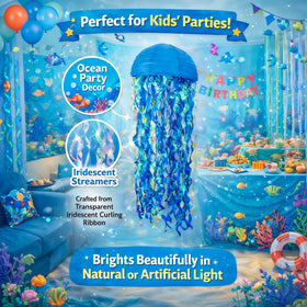 Novobuys jellyfish lantern blue gradient adds soft ocean lighting