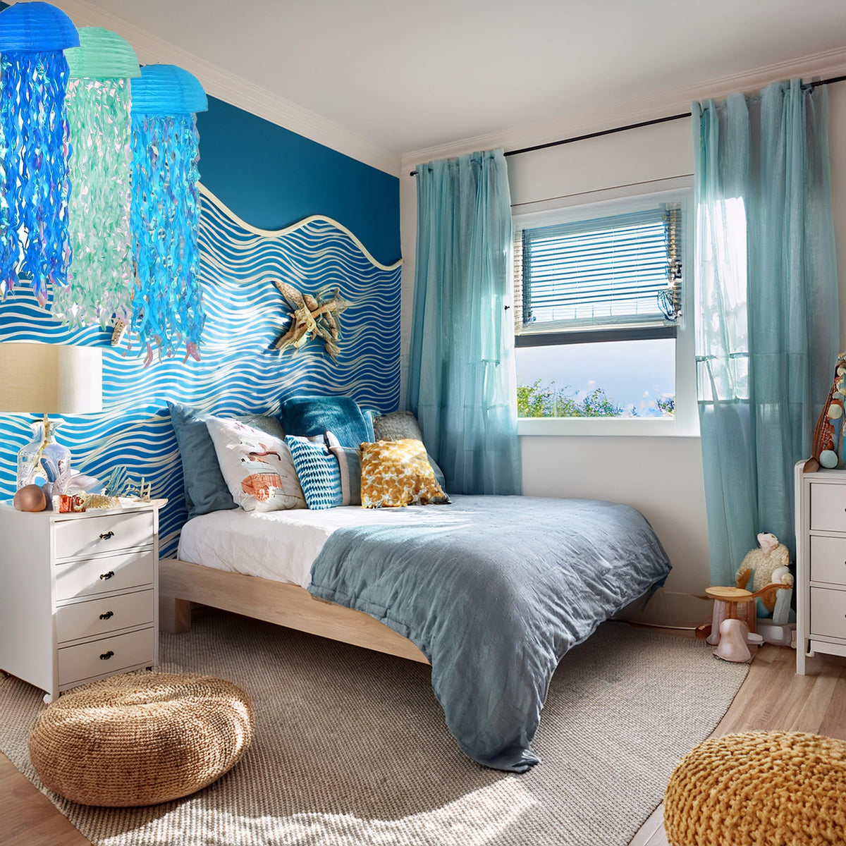 Novobuys jellyfish lanterns versatile for mermaid birthday celebrations