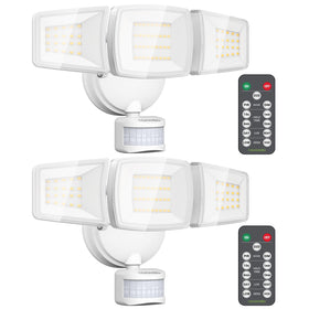 NOVOSTELLA security lights motion sensor outdoor 2-pack for perimeter illumination and entry safety.